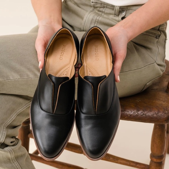 😍 NISOLO BLK EMMA D’ ORSAY OXFORD SHOES! 🎯 - Picture 4 of 16